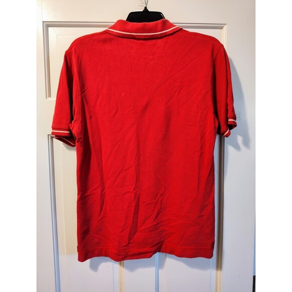 DKNY Men's Small Classic Fit Short Sleeve Collared Polo Shirt Red Fast Shipping - Picture 7 of 14